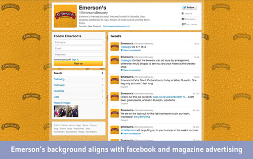 Emerson's Twitter Page