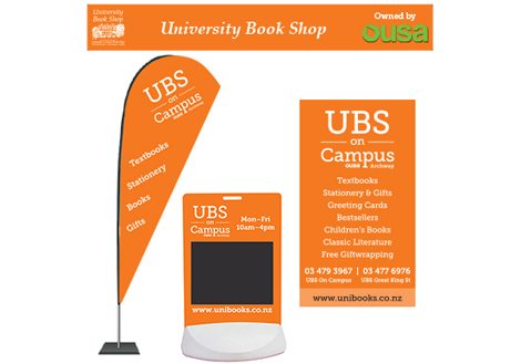 Signage-UBS University Book Shop Signage by Cre8ive