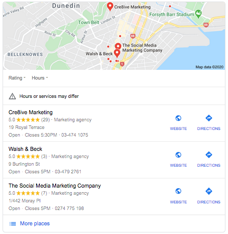 google local 3 pack