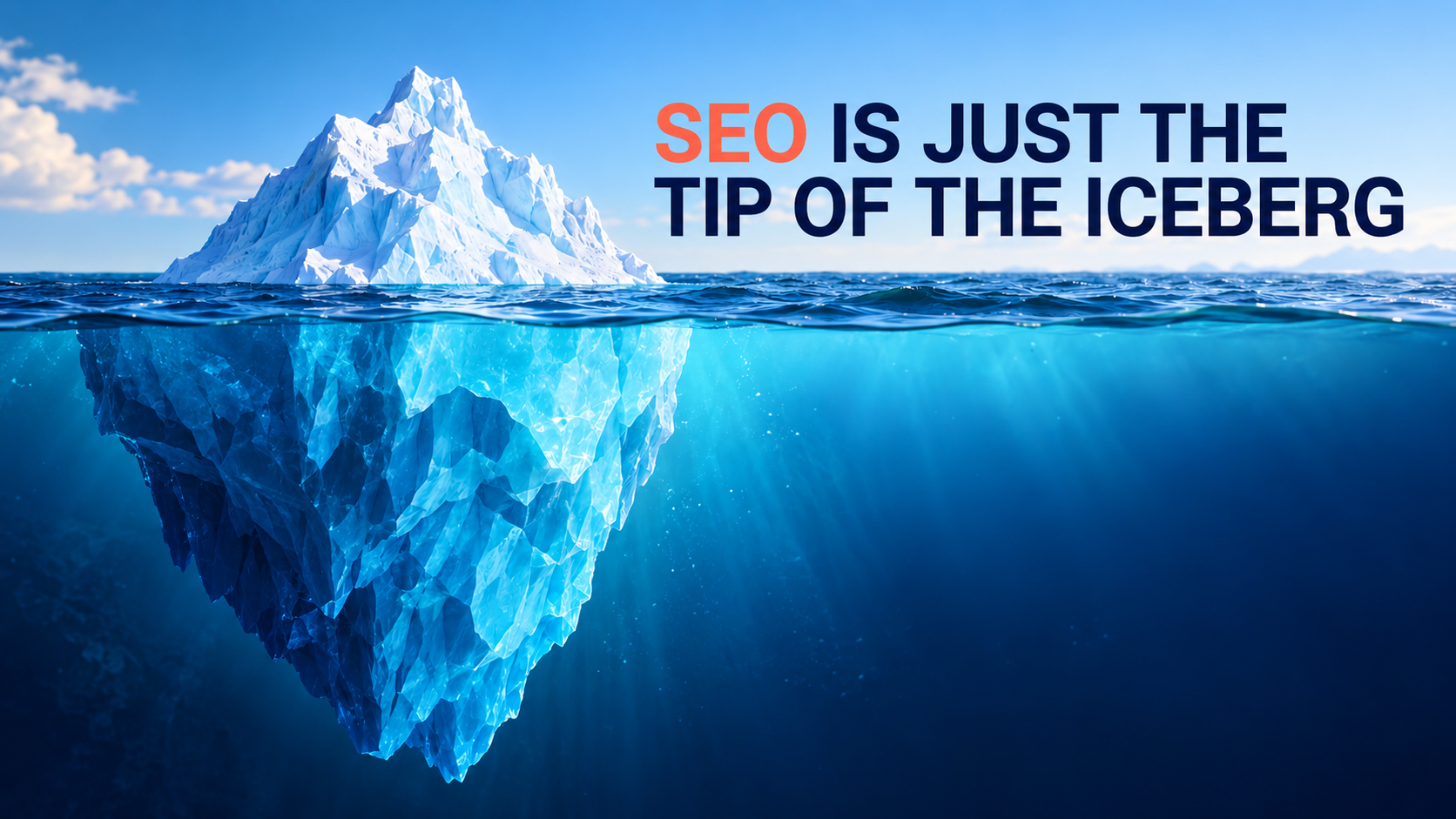 Cre8ive Marketing SEO is not dead. SEO is just the tip of the iceberg